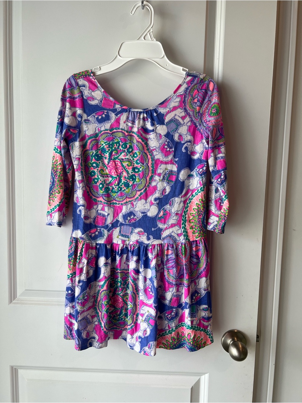 Lilly Pulitzer Pink, Blue and White Floral-Print Tunic